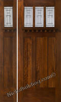 Craftsman Style Doors with 1 Sidelight
