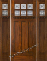 Craftsman Doors with Sidelights