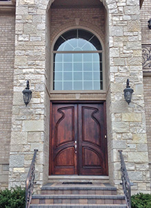 carved exterior double doors application