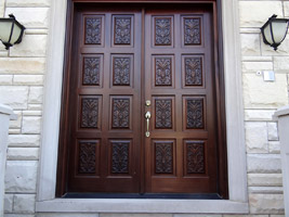 Carved Double Doors