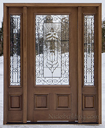 Affordable front doors Model 200 with Iron Classic Glass