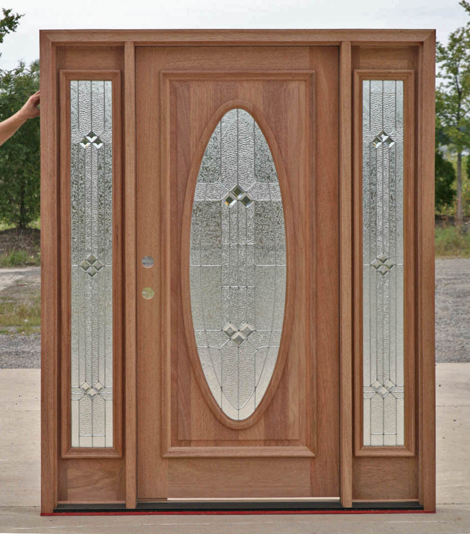 Wood Exterior Doors with Sidelights B-600 Builder