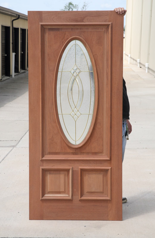 Mahogany Clearance Door Brass Came