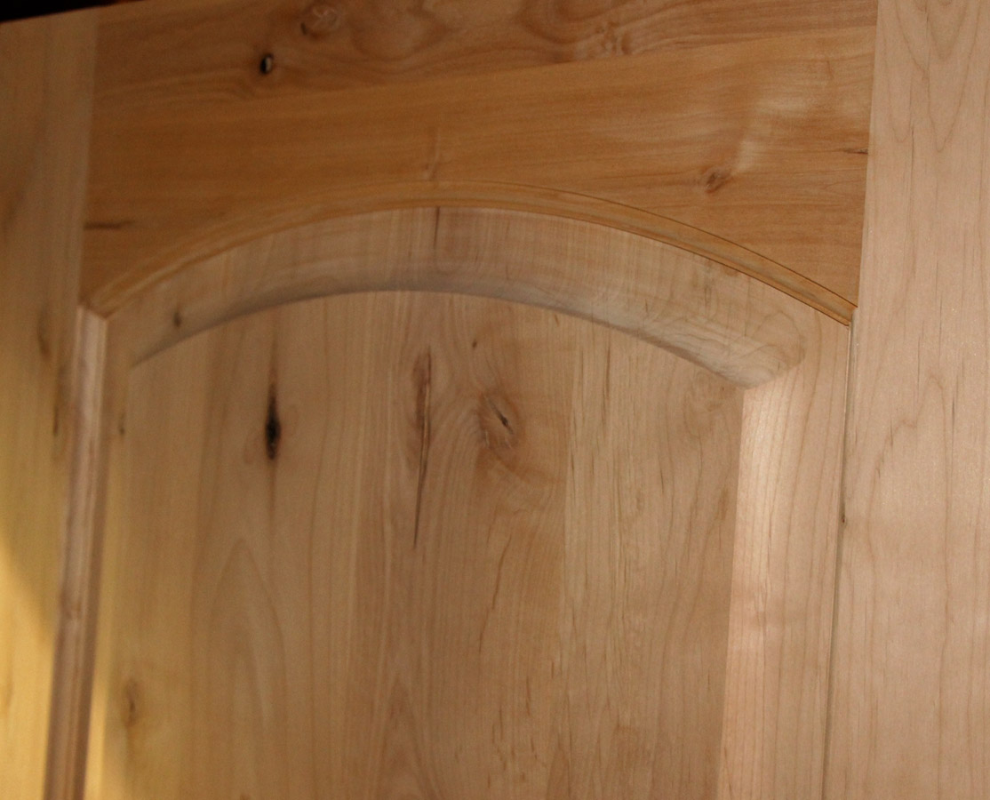 alder door with thick panels
