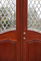 Arched Double Door Closeup