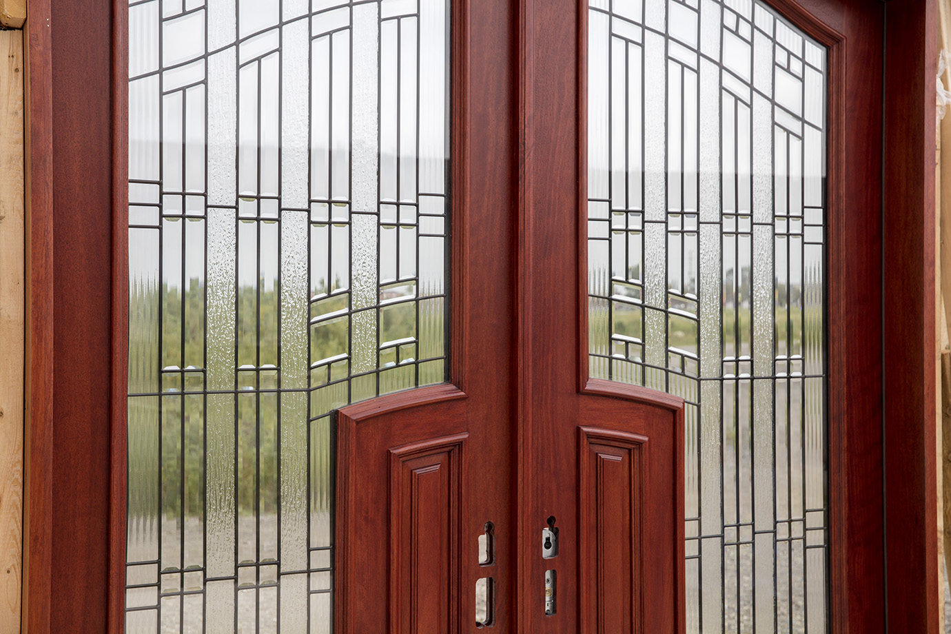 920 #3E1511 Pre Finished: Johnson Cherry Color. Exterior Grade UV Stains And save image Exterior Doors Discount 45271380