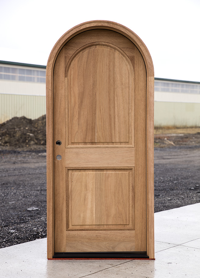 Round Top 2 Panel Front Doors