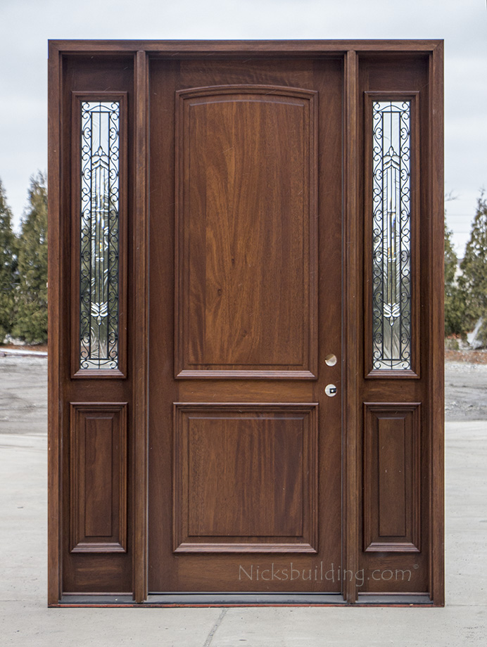Mahogany 2 Panel Exterior Doors in 8' CL-2121C