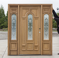 CL-140 Solid Mahogany Wood Exterior Door