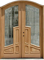 arched exterior double door