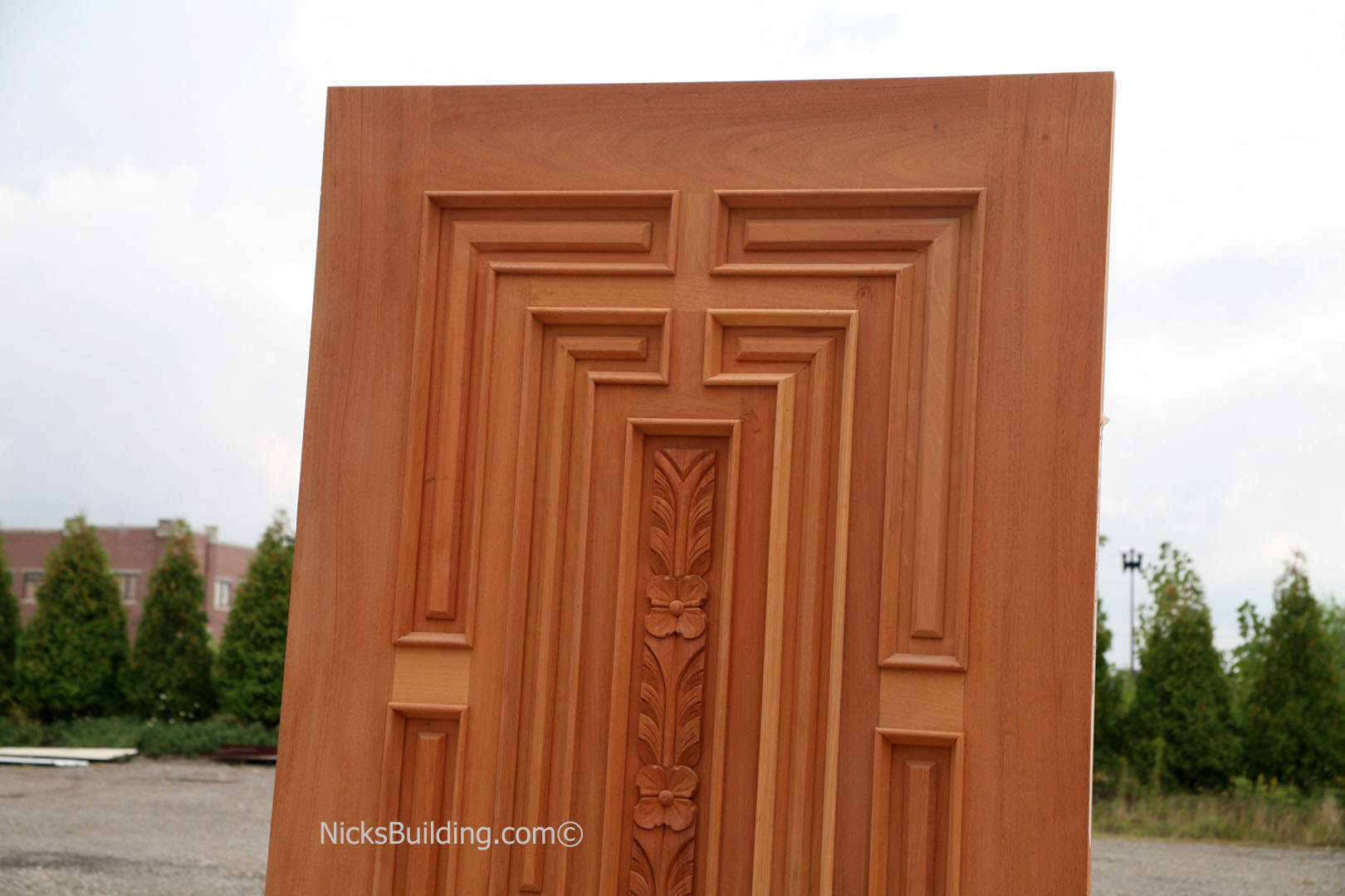 Exterior Hand Carved Doors - Exterior Carved Mahogany Doors