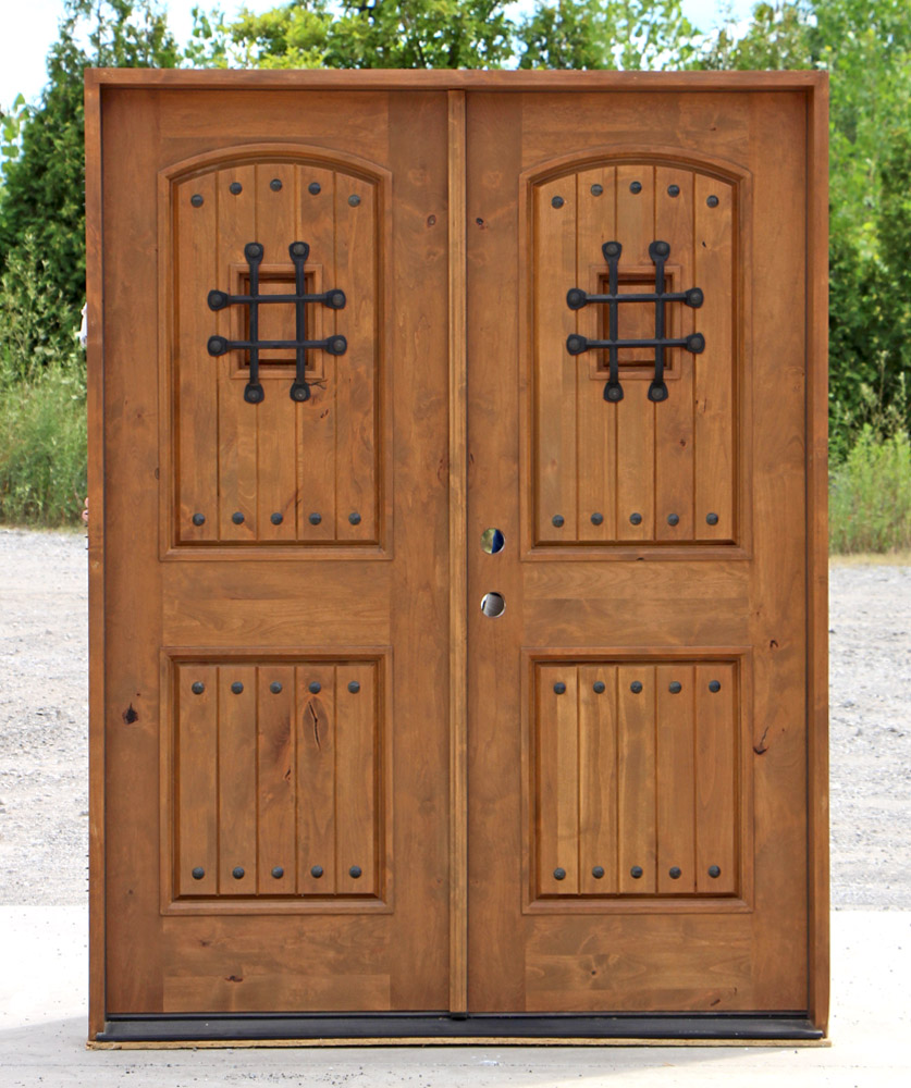 Rustic Exterior Double Doors on Clearance