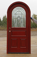 Arched Top door with GLass