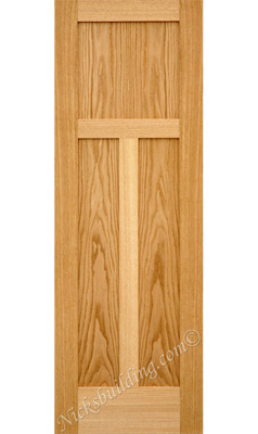 oak 3 panel shaker doors
