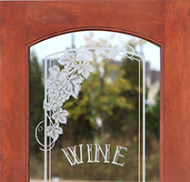 etched wine glass interior doors