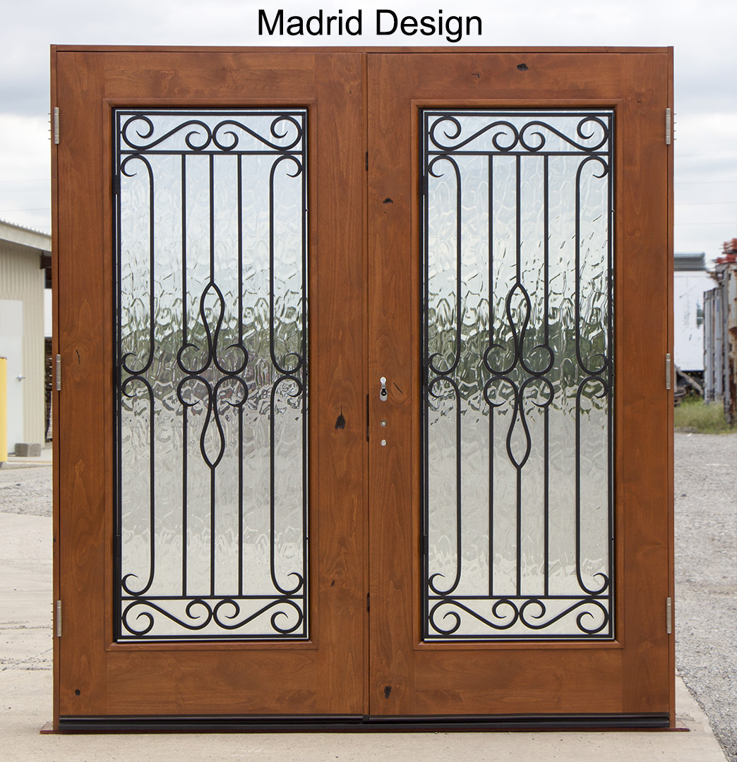 1080 #7C472A IRON DOORS save image Wood And Iron Doors Exterior 41171044