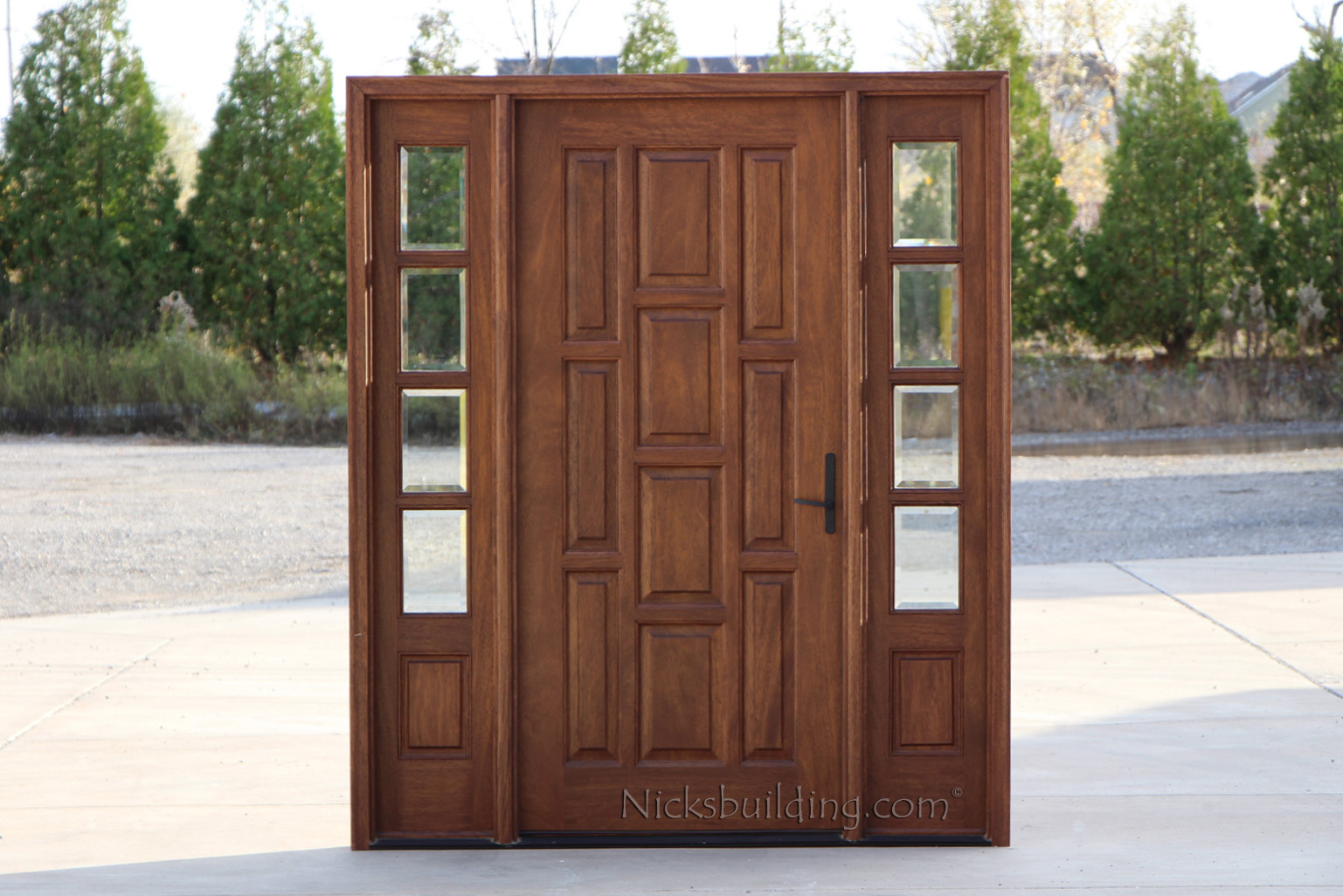 Exterior Doors with Sidelights - Solid Mahogany Entry Doors