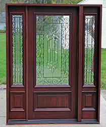 entry door with sidelights and iron N200 iron classic