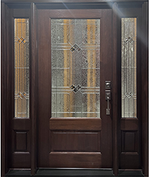 mahogany front doors with sidelights n200 builder zinc