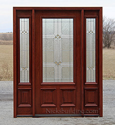 mahogany front doors with sidelights n200 builder zinc