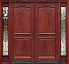 Exterior Double Doors with Sidelights