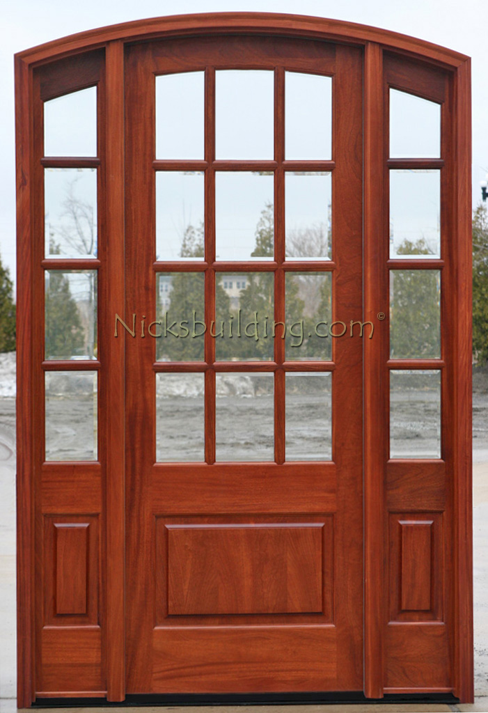 New Sunrise Arched French Door with Sidelights