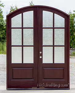 Whitehawk Door with Rain Glass
