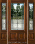 Exterior Mahogany Doors with 2 Sidelites