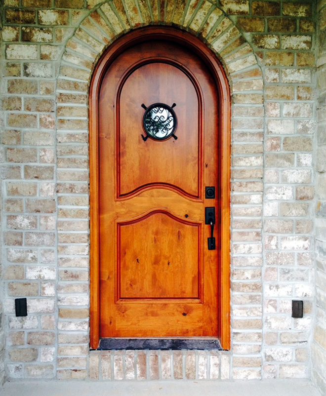 Rustic Round Top Doors Rustic Arch Top Entry Doors