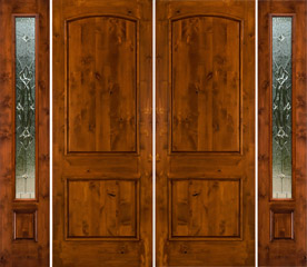 SW-66 double doors with Sierra Glass sidelights