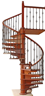 custom oak spiral staircase