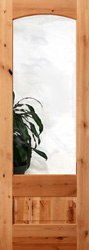 knotty alder doors clear glass