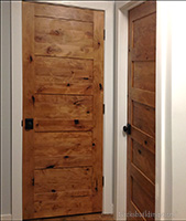 rustic knotty alder 5 panel shaker interior doors