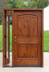 Rustic Door with Operable Sidelite