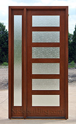Modern Exterior Doors with Rain Glass