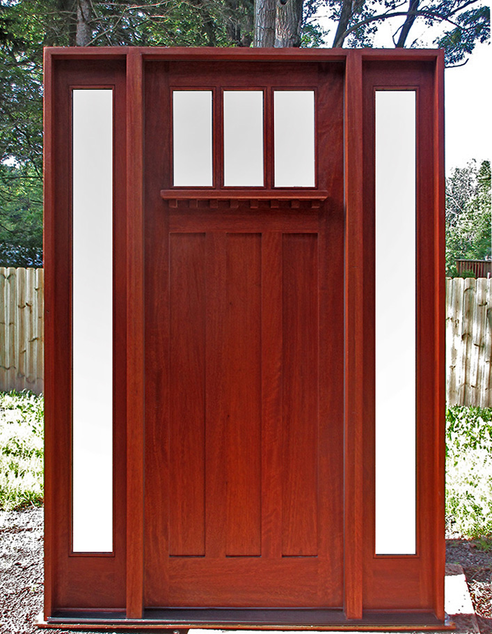 Craftsman Style Doors and Sidelights