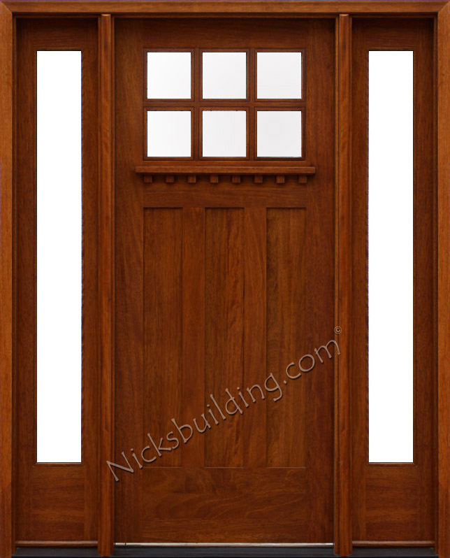 Craftsman Style Doors And Sidelights