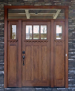 Craftsman door with Clear Glass