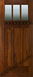 craftsman door with Reeded Glass AC601