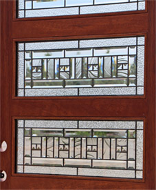 Modern Doors Art Glass Closeup
