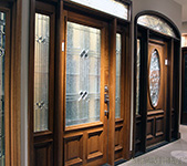 Mahogany exterior doors on Display
