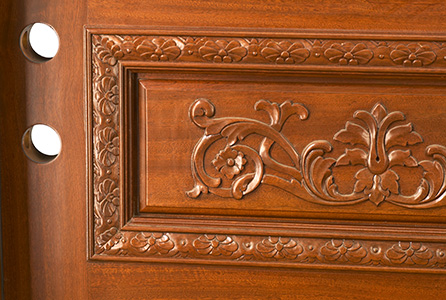 carved wood panels