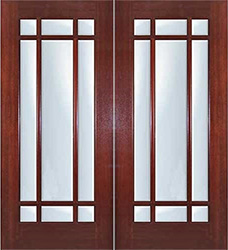 prairie style double doors