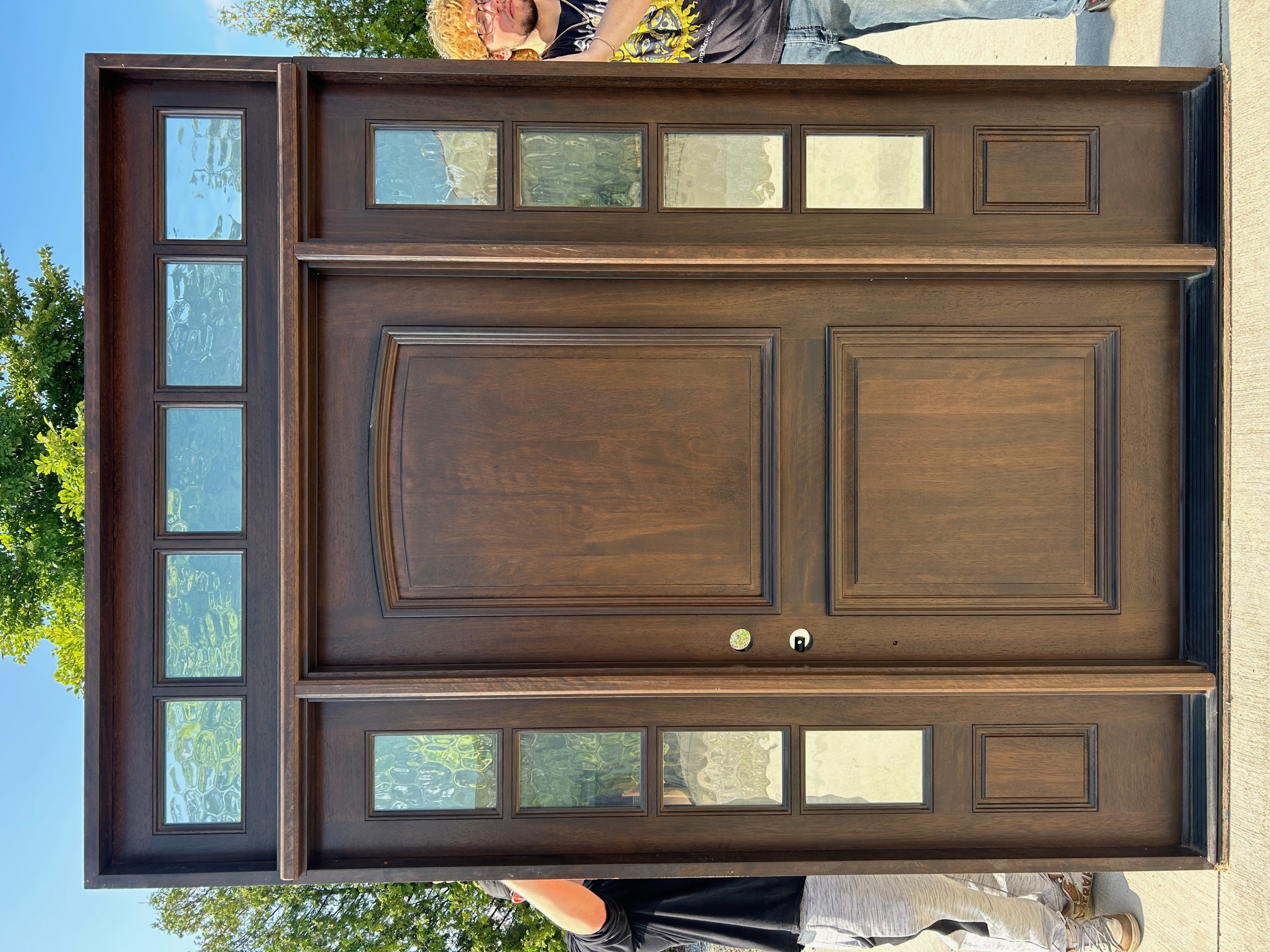 CL-26263-B N-4 Panel with 4 lite Sidelite with Flemish Glass