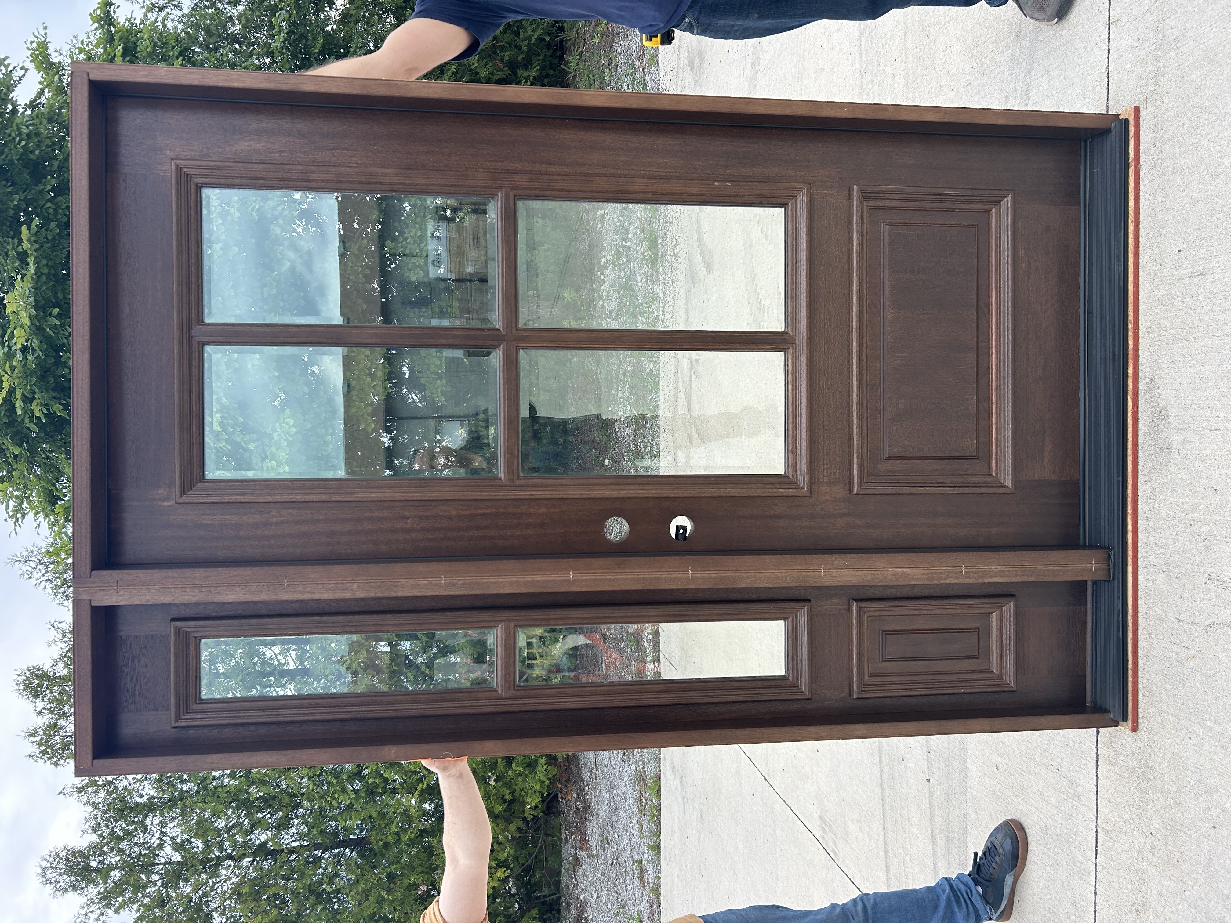 CL-35844 Mahogany 4 lite door