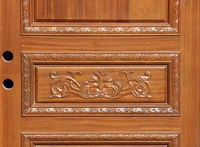 round top carved door panel