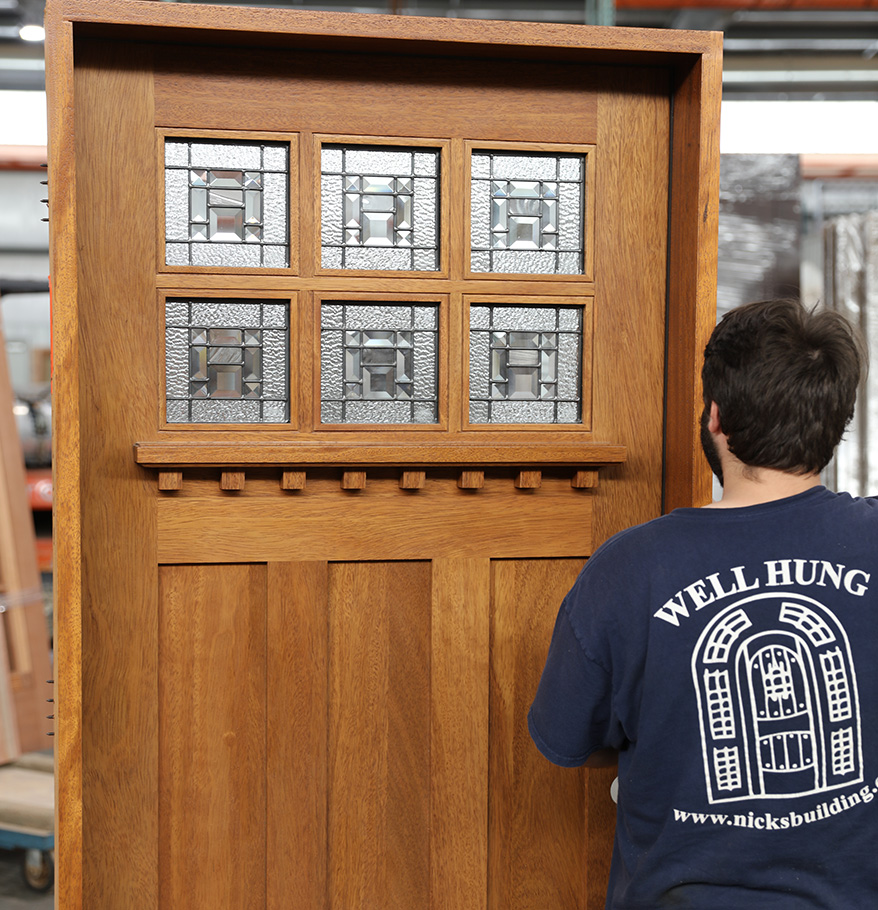 Craftsman Mahogany Front Doors