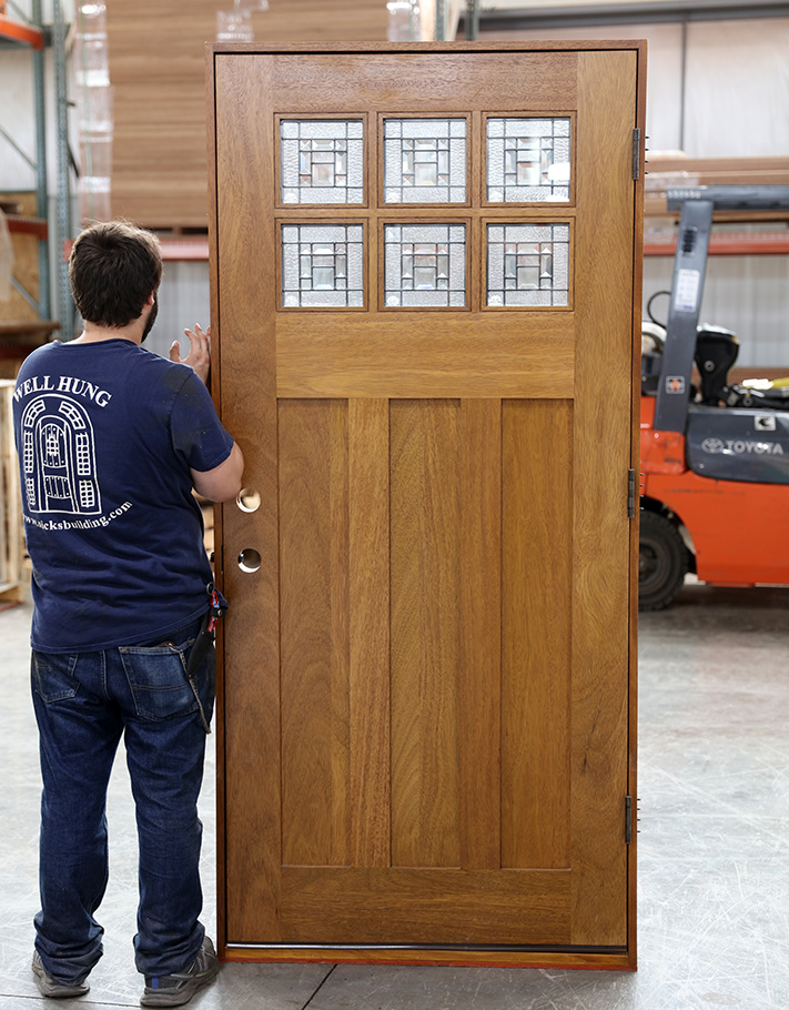 Craftsman Mahogany Front Doors