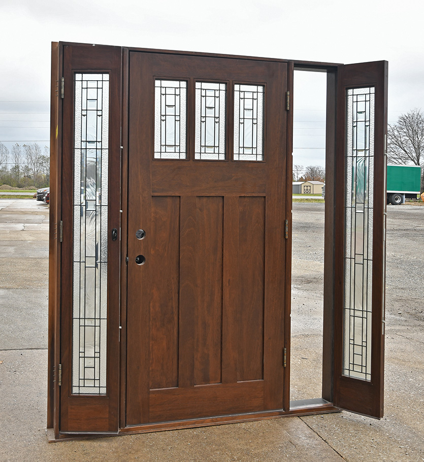 Craftsman Entry Doors with Venting Sidelights