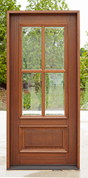 Farmhouse Exterior Doors 4 Lite Clear Beveled Glass